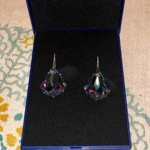 Royal crystal Swarovski iridescent earrings
